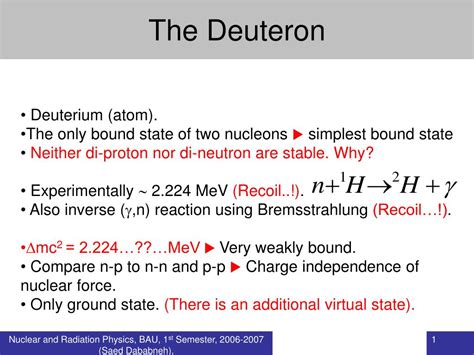 deuteron mass in kg.